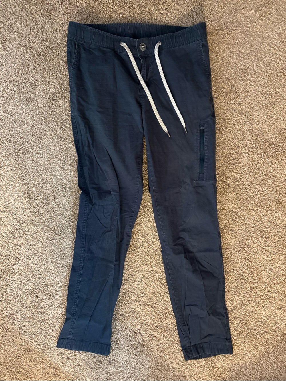 Vuori Navy Blue Ripstop Hiking Everyday Pants